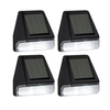 Suri Basic Solar LED Flush Wall Light - Black - Set of 4