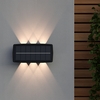 Suri Burton Solar LED Outdoor Up & Down Wall Light - Black