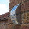 Suri Sleek Solar LED Flush Wall Light with PIR Sensor - Stainless Steel