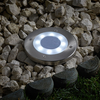 Suri Solar LED Ground Light - Pack of 4 - Chrome