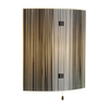 Swirl Flush Wall Light - Black