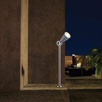 Techmar Plug and Play - Flo Warm White LED Garden Spotlight - Grey