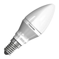 Toshiba LED 6W Opal Candle Bulb - S.Screw - Dimmable