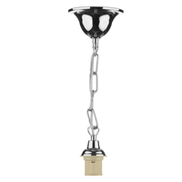 Traditional Pendant Lamp Holder – Polished Chrome