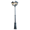 Turin Triple Post Lantern - Black