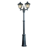 Turin Twin Post Lantern - Black