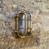 Uber Lamp Looe Oval Outdoor Wall Light - Brass