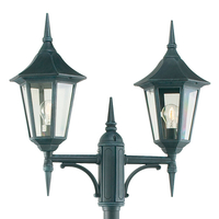 Valencia Twin Post Lantern - Verdigris