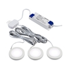 Veil 2.5W Cool White Dimmable LED Low Voltage Under Cabinet Light Kit - White - Pack of 3