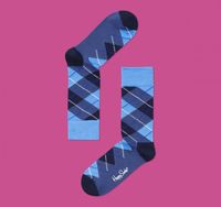 Happy Socks AR11-002 Socks MultiBlue Argyle Accessories Socks