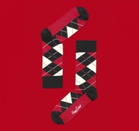 Happy Socks AR11-003 Socks Blk-Red-Wht Accessories Socks