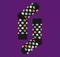 Happy Socks BD11-005 Socks Blk-Multi Spots Accessories Socks