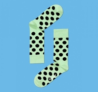 Happy Socks BD11-007 Socks Grn-Blk Spots Accessories Socks
