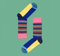 Happy Socks SH11-001 Socks Multi Stripe Accessories Socks