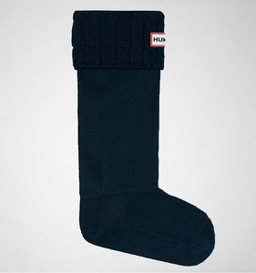 Hunter U Org Tall Bs 6 Stch Cable Ocean Accessories Socks