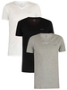 3 Pack Jake Plain Logo V-Neck T-Shirts