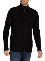3D Biker Zip Thru Knit