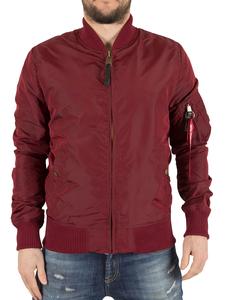Alpha Industries Burgundy MA-1 TT Bomber Jacket