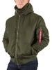 Alpha Industries Dark Green MA-1 Hooded Jacket