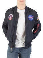 Alpha Industries Rep Blue MA-1 TT Nasa Reversible Jacket