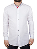 Bewley and Ritch White Trised Longsleeved Shirt