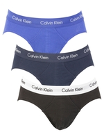 Calvin Klein Black/Cobalt/Blue 3 Pack Hip Briefs