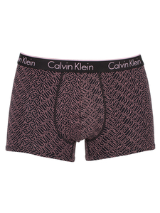 Calvin Klein Black/Pink CK One All Over Logo Trunks