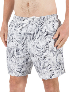 Calvin Klein White Medium Jungle Print Logo Swimshorts