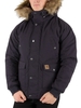 Carhartt WIP Dark Navy/Black Trapper Parka Jacket