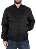 Converse Casino Black Quilted Shield Logo Bomber Jacket