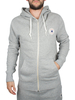 Converse Vintage Grey Heather Core Zip Logo Hoodie