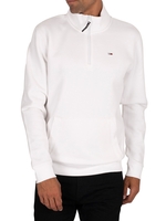 Detail Mock Neck Zip Sweatshirt