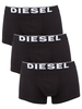 Diesel Black 3 Pack Kory Boxer Trunks