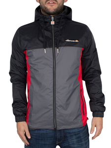 Ellesse Anthracite Herens Panel Poly Logo Jacket