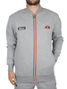 Ellesse Athletic Grey Marl Allevi Logo Track Top Jacket