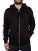 Farah Vintage Black Dale Zip Hoodie