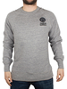 Franklin & Marshall Sport Grey Melange Left Chest Logo Sweatshirt