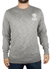 Franklin & Marshall Sport Grey Melange Marled Logo Sweatshirt
