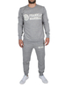 Franklin & Marshall Sport Grey Stamp & Text Marled Sweatshirt Tracksuit