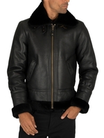 Fur Trim Leather Jacket