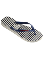 Havaianas White/Navy Top Nautical Flip Flops