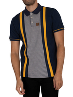 Houndstooth Panel Polo Shirt
