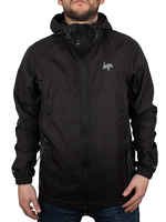 Hype Black Logo Zip Script Jacket