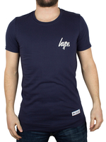 Hype Navy/White Breast Mini Script T-Shirt