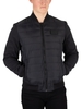 Inside Stripe Rib Quilted Jacket