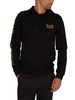 Jersey Sleeve Logo Pullover Hoodie