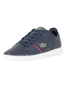 Lacoste Navy/Red Novas CT 118 1 SPM Leather Trainers