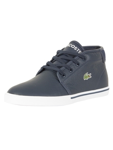 Lacoste Navy/White Ampthill 118 2 CAM Leather Trainers