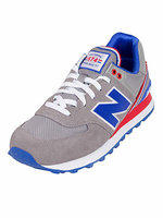 New Balance Grey/Blue/Red 574 