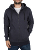 Only & Sons Dark Navy Fiske Flecked Zip Hoodie